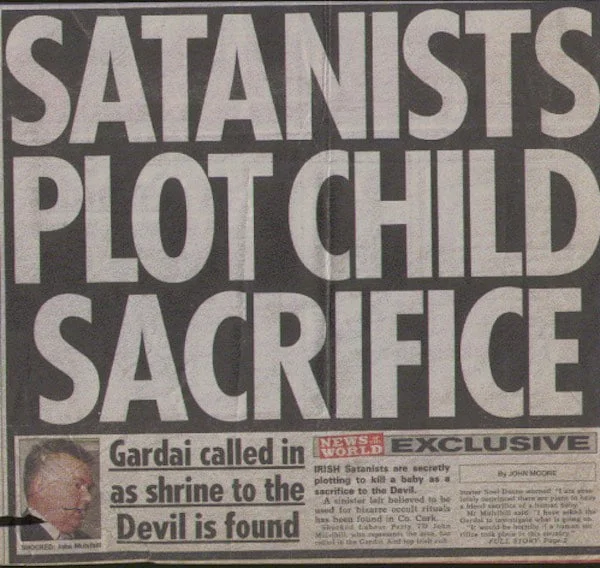 SRA victims talk of witnessing respected and extremely high-profile members of their communities; of religious institutions; and politicians at the local and national level, taking part in heinous sexual acts upon them and other children, and committing murderous acts on children and babies as part of their Satanic ceremonial duties.