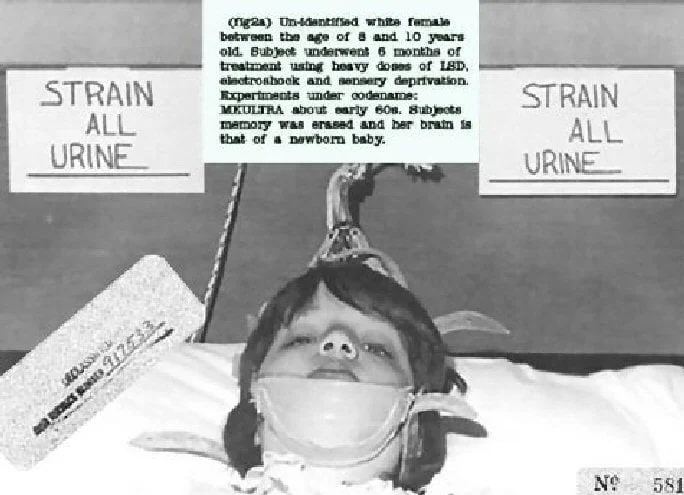 8-10 year old girl - forced over 6 months with LSD, electroshock and sensory deprivation. Her memory was erased leaving her with the brain of a newborn baby. Over 150 secret CIA Mind Control projects existed between 1950 and 1973. After first claiming they didn't exist, they then claimed they had ended them. Testimonials and other evidence indicate this was just another CIA lie.