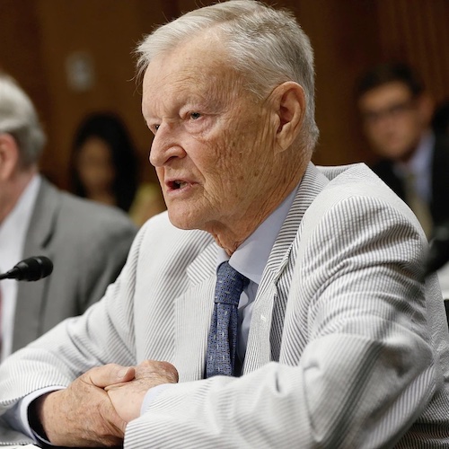 Zbigniew Brzezinski, Former US National Security Advisor, geopolitical tactician for globalism and the NWO.