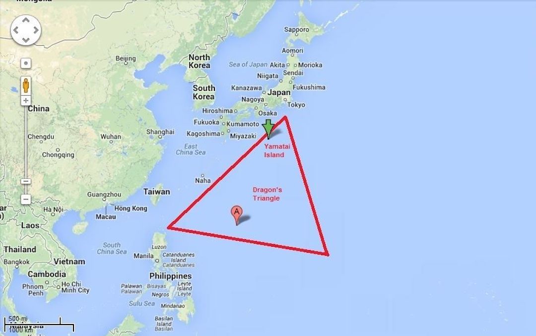 The Dragon's Triangle - the expected final destination of the current shifting of the magnetic South pole.