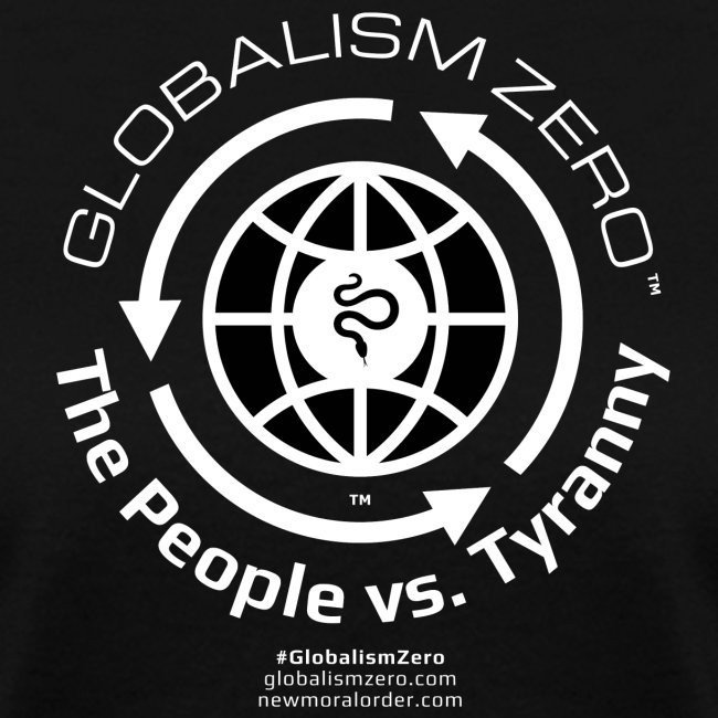 Globalism Zero™ White Logo.