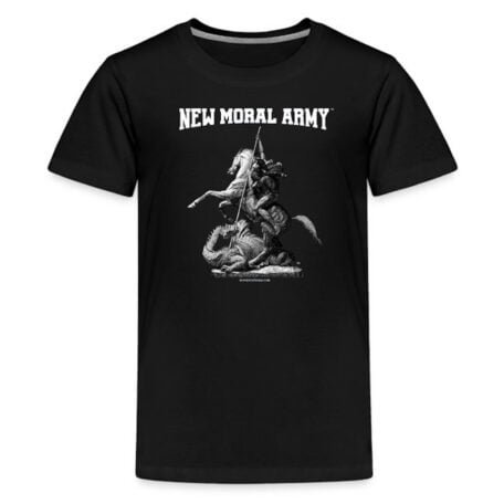 NEW MORAL ARMY™ Saint George Logo t-shirt.