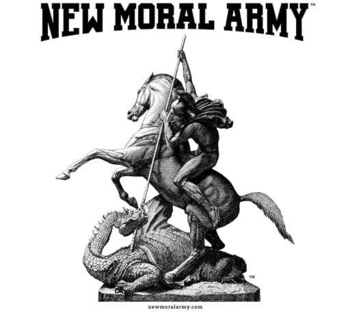 NEW MORAL ARMY™ St. George Logo - join at newmoralarmy.com