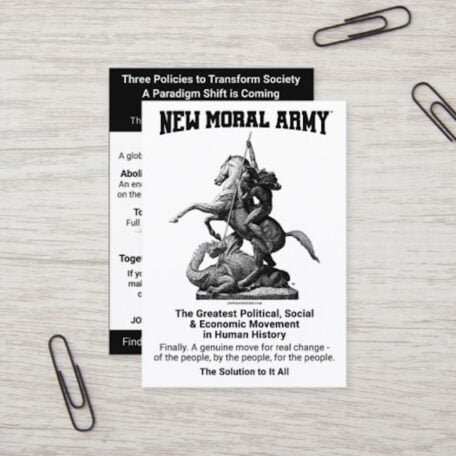 New Moral Army™ Information Cards (100).