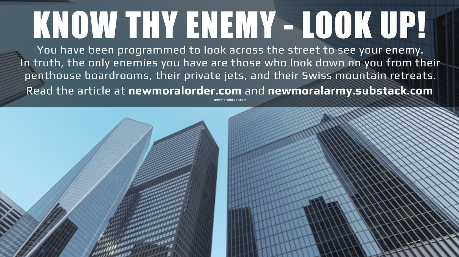 Post Featured Image 24.08.24 Know Thy Enemy - Look Up! [Toxic Wealth]